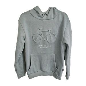 Fox Originals Sweater Mens Small‎ Green Amsterdam Biketown Hoodie Graphic Unisex